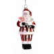 Ornament Mos Peppermint cu baston, rosu, 16 cm - SIMONA'S COOKSHOP